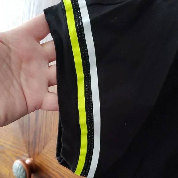 Tricotto Black Top with Green Accents - Picture 3 of 6